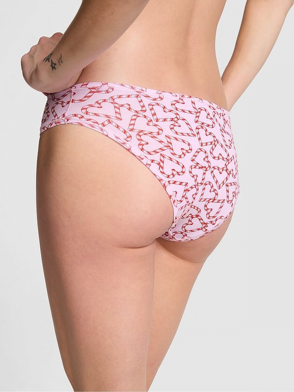 Pink Victoria Secret Tulip Cheeky Cotton Cheeky Underwear | FJAMR1890