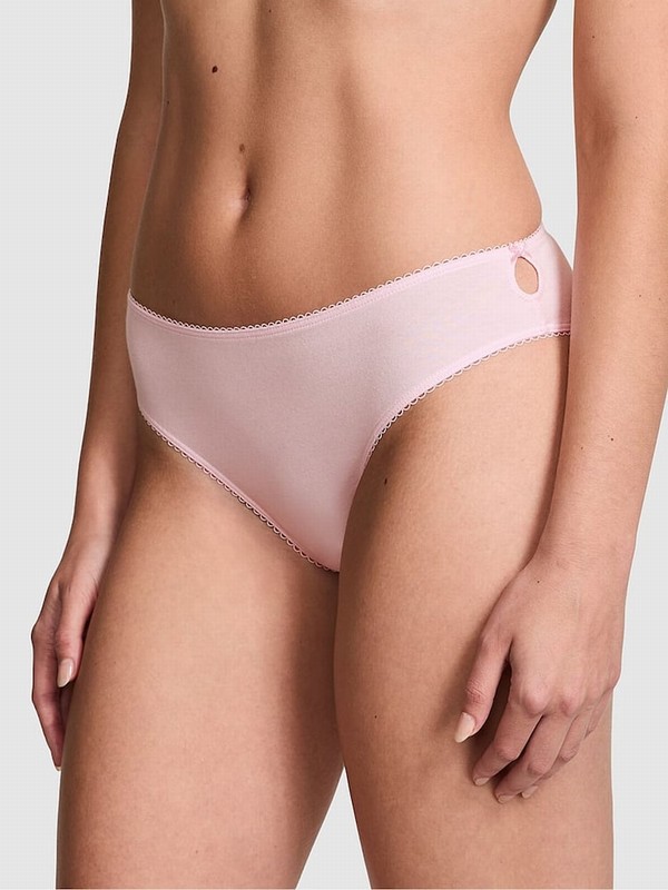Pink Victoria Secret Tulip Cheeky Cotton Underwear | QOAFX7510