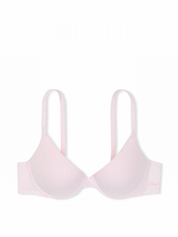 Pink Victoria Secret Tulip Rib Push Up Bras | GCNSX7618