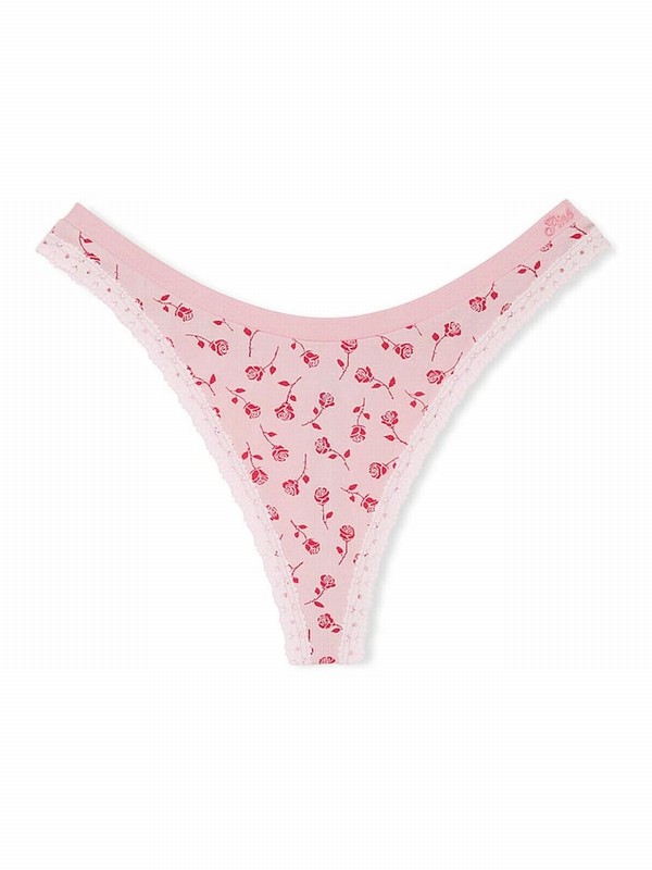 Pink Victoria Secret Tulip Thong Seamless Underwear | EPHCL5264