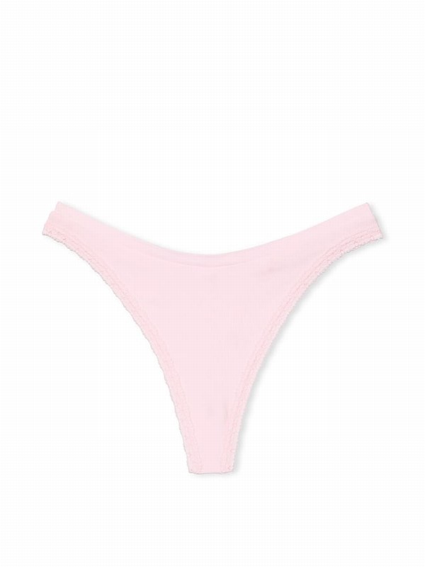 Pink Victoria Secret Tulip Thong Seamless Underwear | QIWXF4168