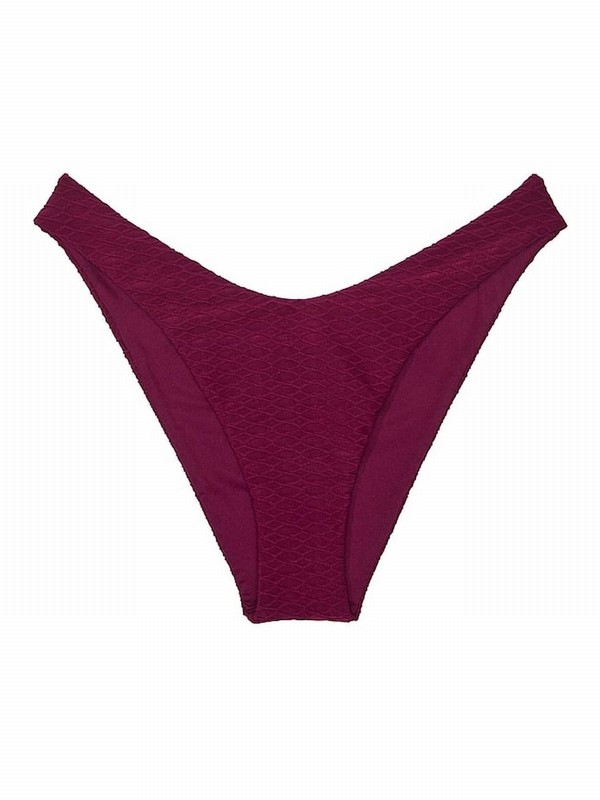 Pink / Dark Red Victoria Secret Rouge Fishnetzilian Bikini Bottom | PJYIQ9452