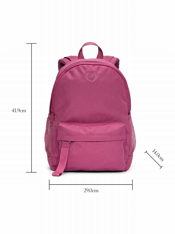 Pink / Purple Victoria Secret Violet Canvas Backpacks | TVBJR1905