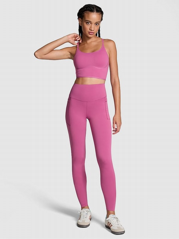 Pink / Purple Victoria Secret Violet Relay Compression Leggings | XBADR5923