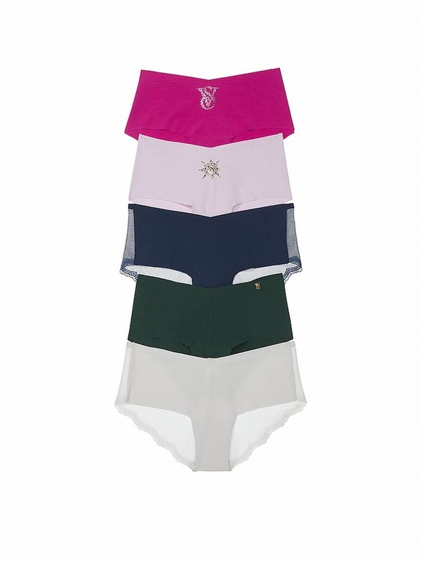 Pink / Purple / Navy / Blue / Green / Grey Victoria Secret Multipack Underwear | ZEPGQ2149