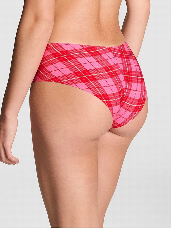 Pink / Rose Victoria Secret Plaid Cheeky No Show Underwear | YMZEA3452