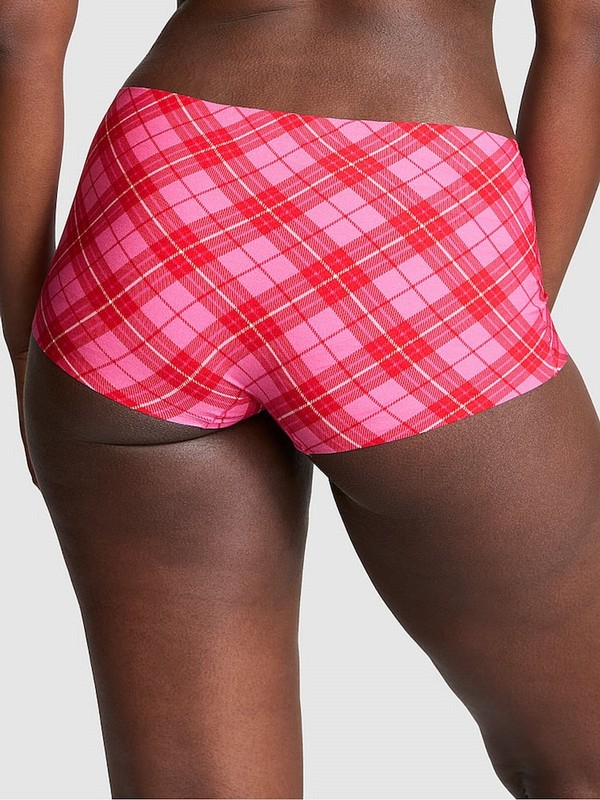 Pink / Rose Victoria Secret Plaid No Show Underwear | BUICJ9671