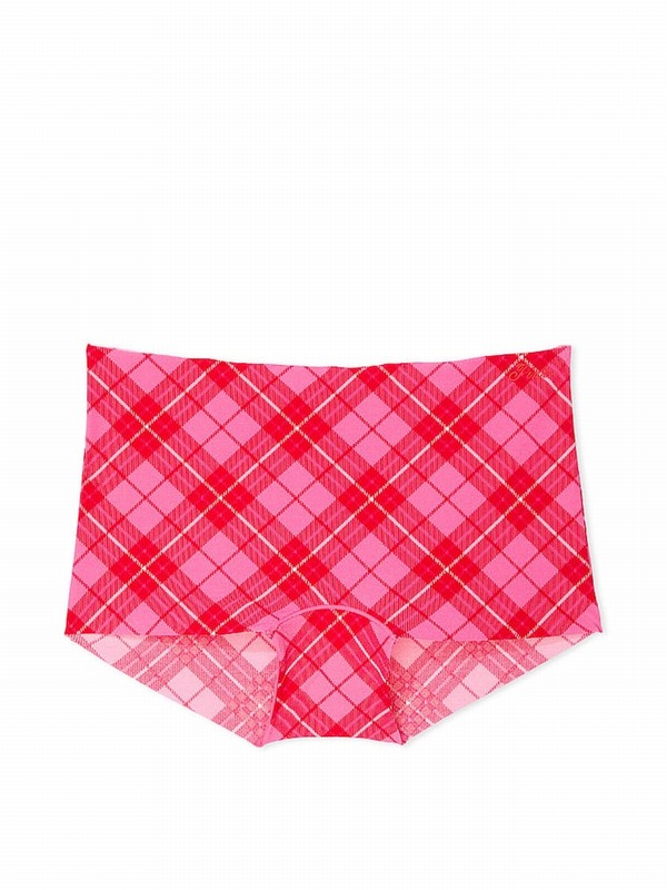Pink / Rose Victoria Secret Plaid No Show Underwear | BUICJ9671