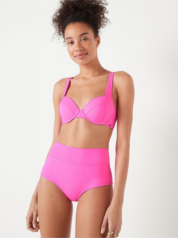 Pink / Rose Victoria Secret Radiant High Waisted Bikini Bottom | KLBXR2435