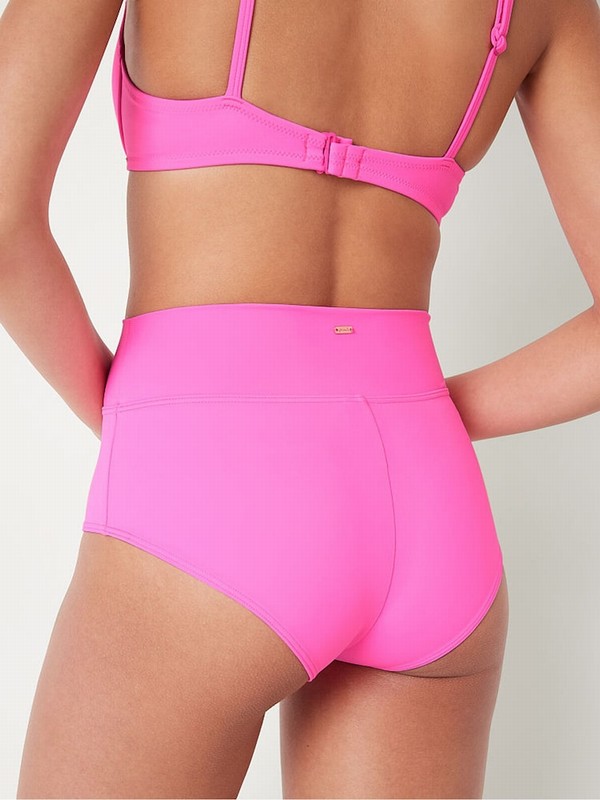 Pink / Rose Victoria Secret Radiant High Waisted Bikini Bottom | KLBXR2435