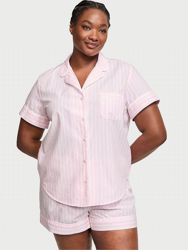 Pink / Stripes Victoria Secret Cotton Nightwear | WQZKD7193