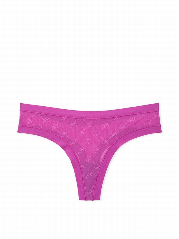 Purple Victoria Secret Berry Bliss Thong No Show Underwear | DYNGU8635