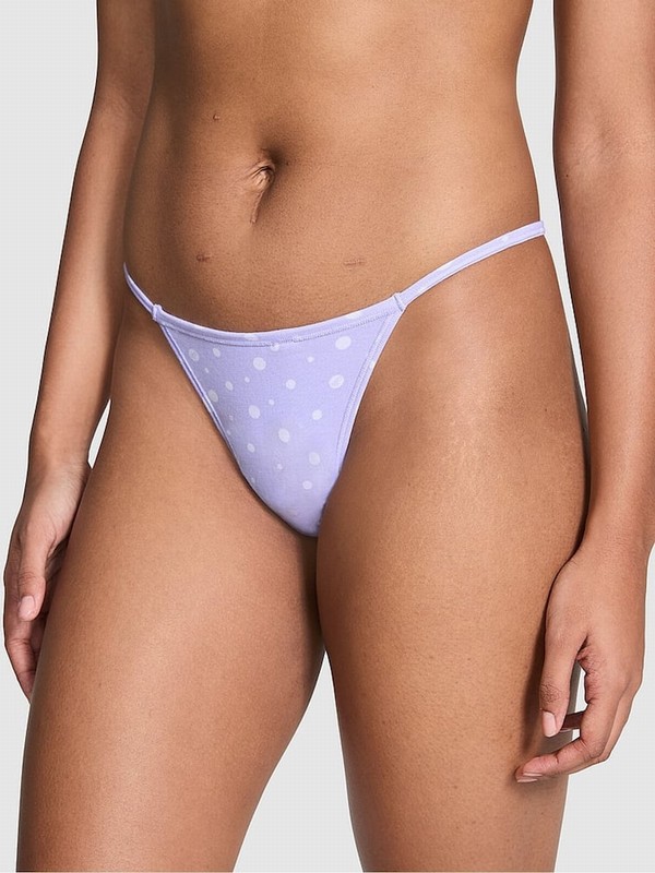 Purple Victoria Secret Cloud Cotton G String Underwear | MEHOU6138