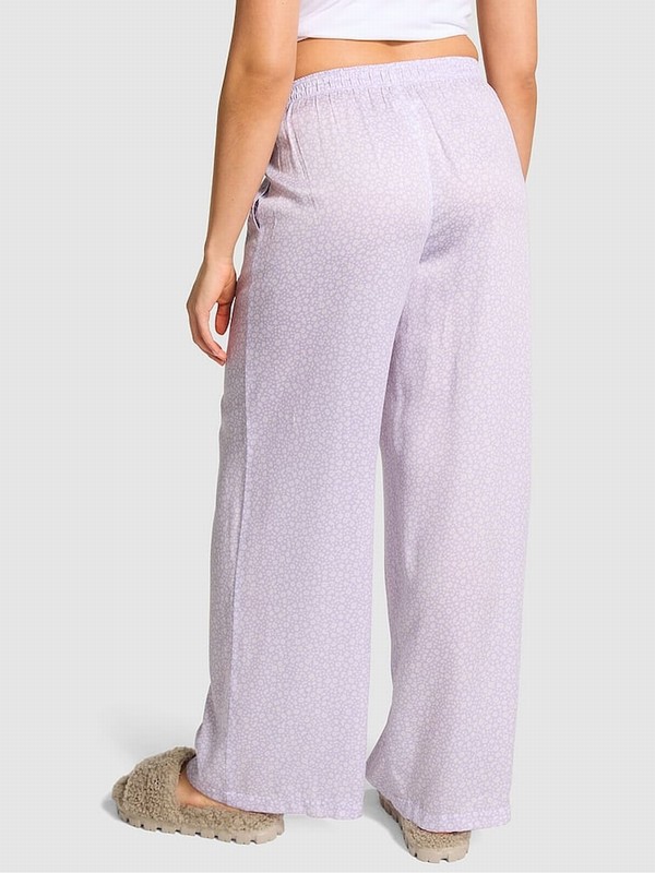 Purple Victoria Secret Ditsy Floral Trouser TENCEL™ Nightwear | KACVU1376
