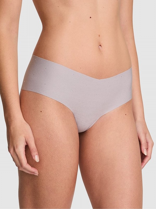 Purple Victoria Secret Dusty Diamante Cheeky No Show Underwear | XNDZM5210