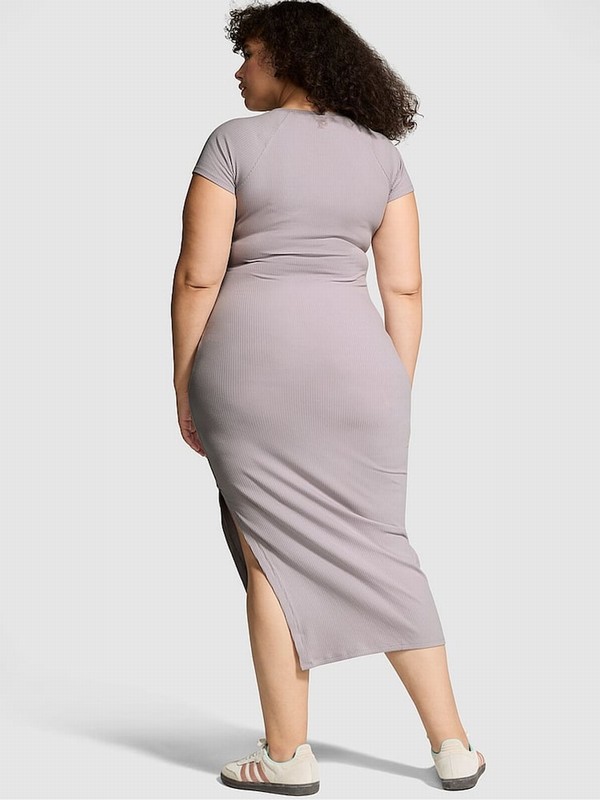 Purple Victoria Secret Dusty Sleeve Midi Dress | YGTSJ1467