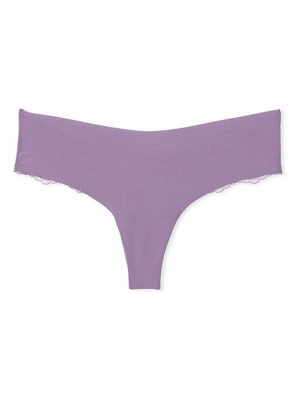 Purple Victoria Secret Frozen Plum Thong Underwear | ACOPK6584