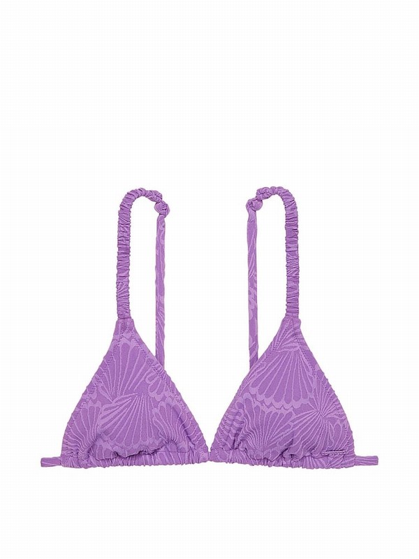 Purple Victoria Secret Glazed Violet Triangle Bikini Top | FVSPR2901