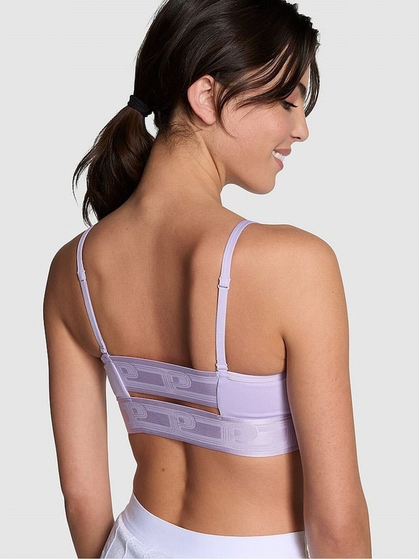 Purple Victoria Secret Pastel Lilac Non WiLightly Lined Low Impact Bras | GTPMS9471