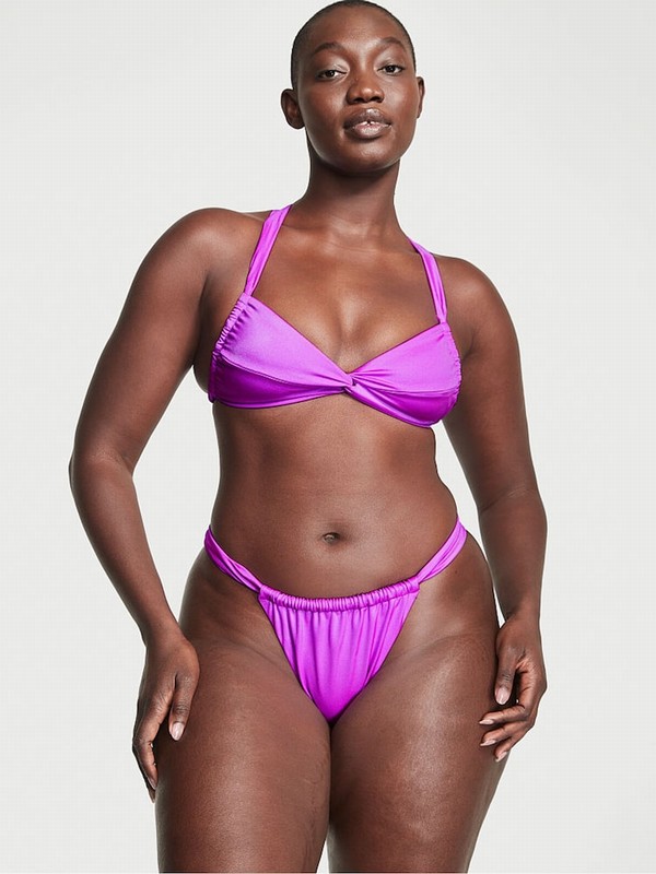 Purple Victoria Secret Punch Twist Multiway Halterneck Bikini Top | GKHXP2064