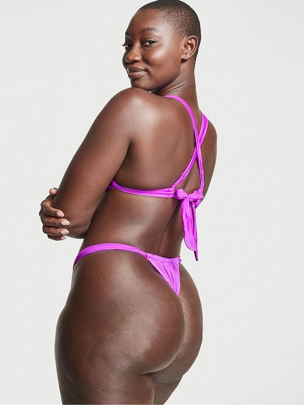 Purple Victoria Secret Punch Twist Multiway Halterneck Bikini Top | GKHXP2064