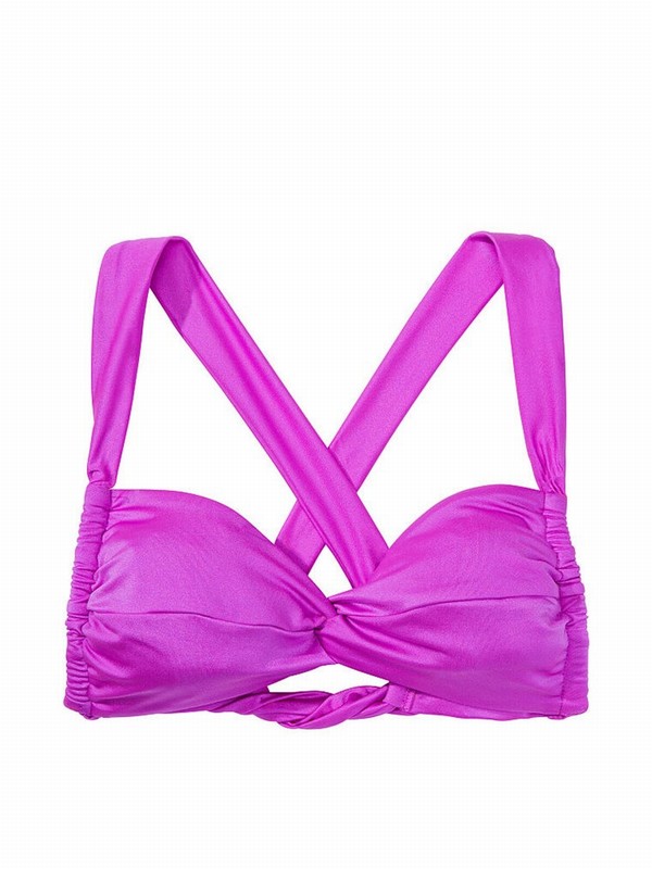 Purple Victoria Secret Punch Twist Multiway Halterneck Bikini Top | GKHXP2064