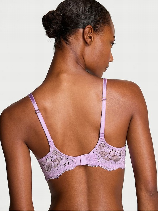 Purple Victoria Secret Silky Lilac Push Up Bras | SQJRG0935