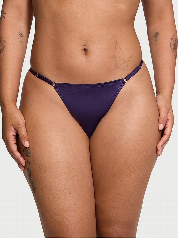 Purple Victoria Secret Stained Glass Adjustable G-String Underwear | HTCMK3105