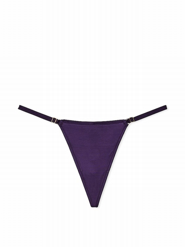 Purple Victoria Secret Stained Glass Adjustable G-String Underwear | HTCMK3105