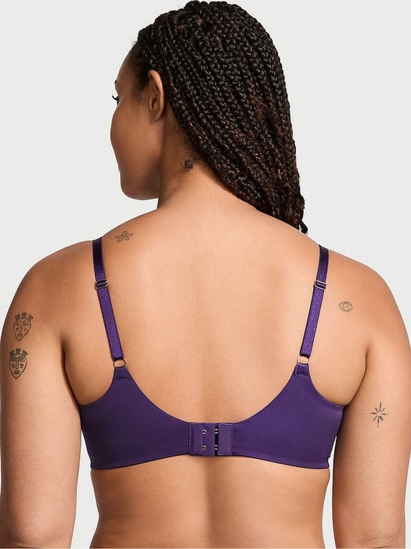 Purple Victoria Secret Stained Glass Obsessed Push Up Bras | VXHRA8514