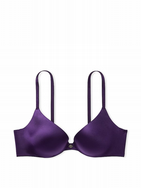 Purple Victoria Secret Stained Glass Obsessed Push Up Bras | VXHRA8514