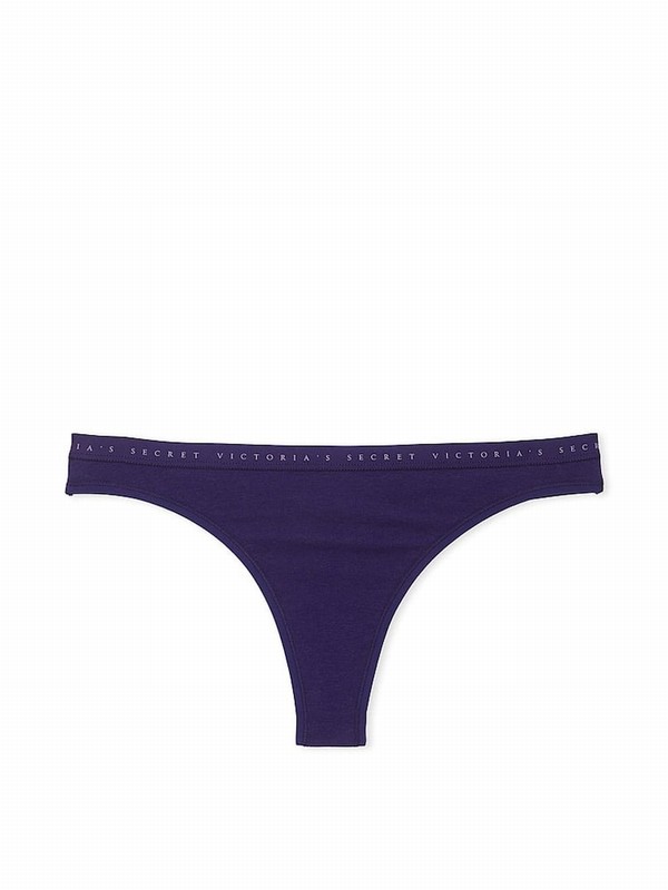Purple Victoria Secret Stained Glass Thong Underwear | QBRWS4091