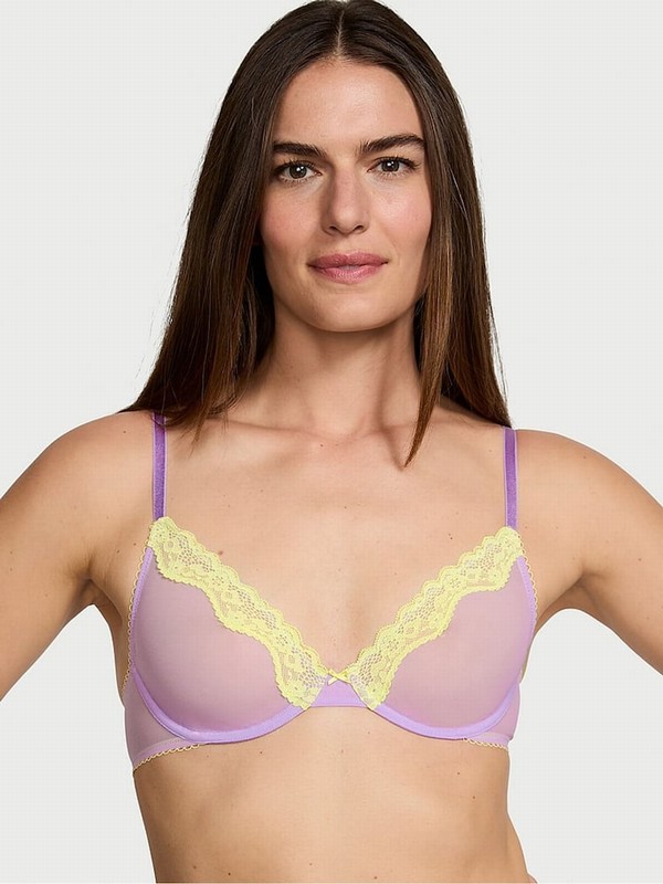 Purple Victoria Secret Unicorn Unlined Demi Bras | JYXOP7315