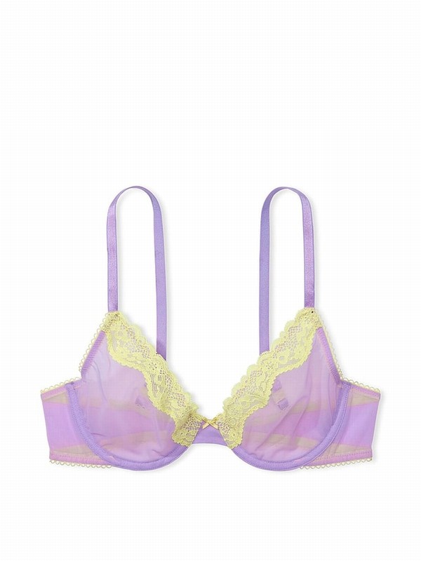 Purple Victoria Secret Unicorn Unlined Demi Bras | JYXOP7315