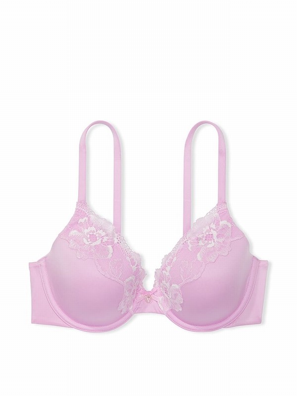 Purple Victoria Secret Violet Sugar Vintage Lace Trim Full Cup Bras | EKJUS2983