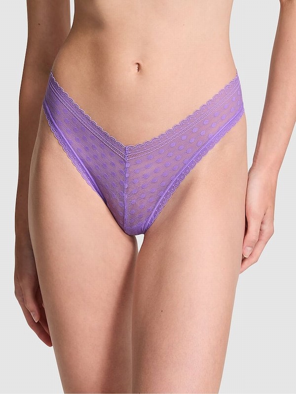 Purple Victoria Secret Wysteria Dainty Dotzilian Underwear | UKXJV8740