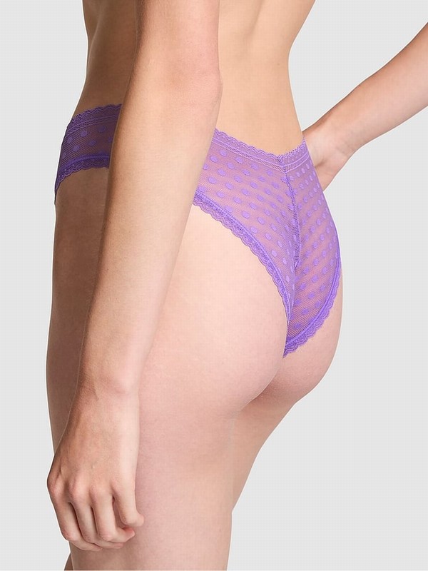 Purple Victoria Secret Wysteria Dainty Dotzilian Underwear | UKXJV8740