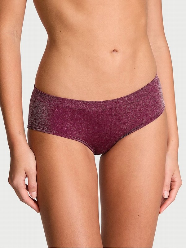 Purple / Dark Red Victoria Secret Plum Rouge Hipster Underwear | AEHYT9460