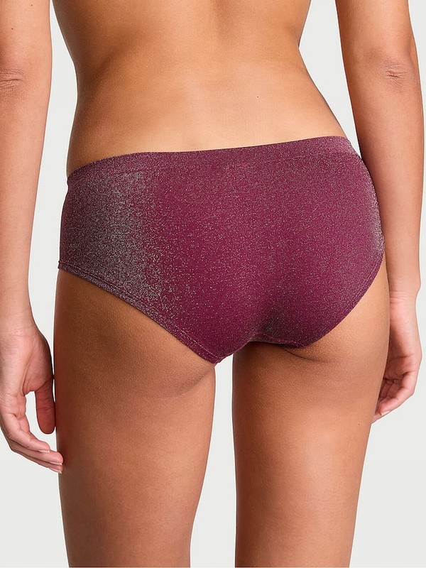 Purple / Dark Red Victoria Secret Plum Rouge Hipster Underwear | AEHYT9460