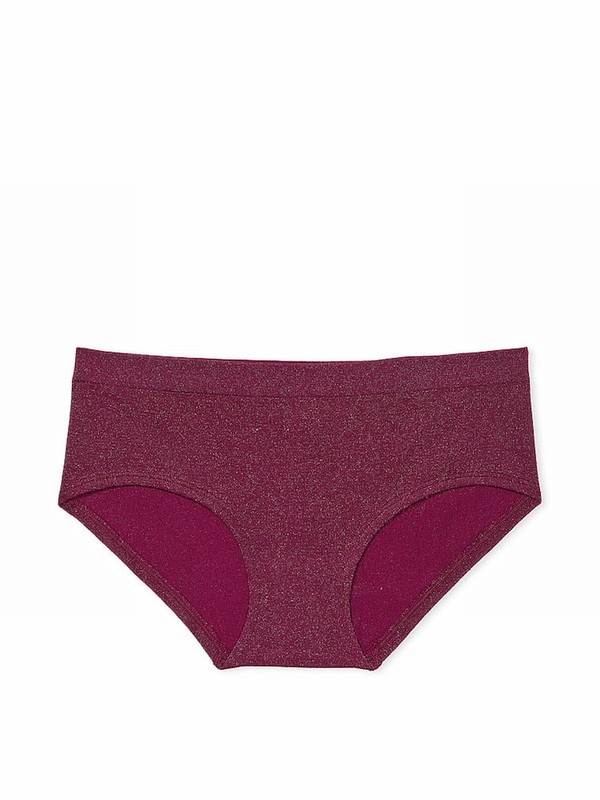 Purple / Dark Red Victoria Secret Plum Rouge Hipster Underwear | AEHYT9460