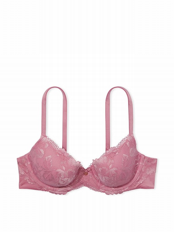 Purple / Pink Victoria Secret Dusk Mauve Demi Bras | LXVQA4983