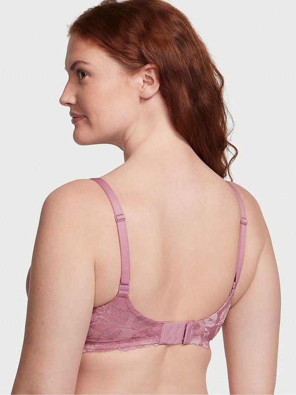 Purple / Pink Victoria Secret Dusk Mauve Full Cup Push Up Bras | EMVLA2593