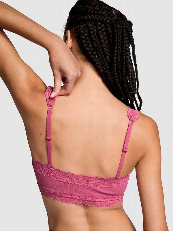 Purple / Pink Victoria Secret Midnight Mauve Seamlesslette Bras | NYDQI3904