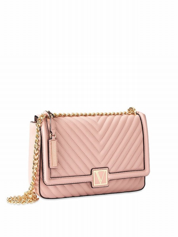 Purple / Pink Victoria Secret Orchid Blush Medium Shoulder Bags | UOTXC0439