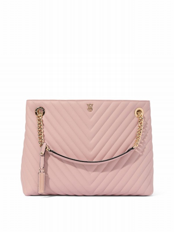 Purple / Pink Victoria Secret Orchid Blush Tote Bags | SAUKL5482