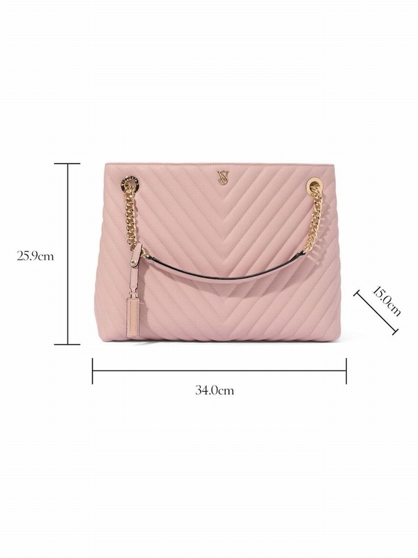 Purple / Pink Victoria Secret Orchid Blush Tote Bags | SAUKL5482