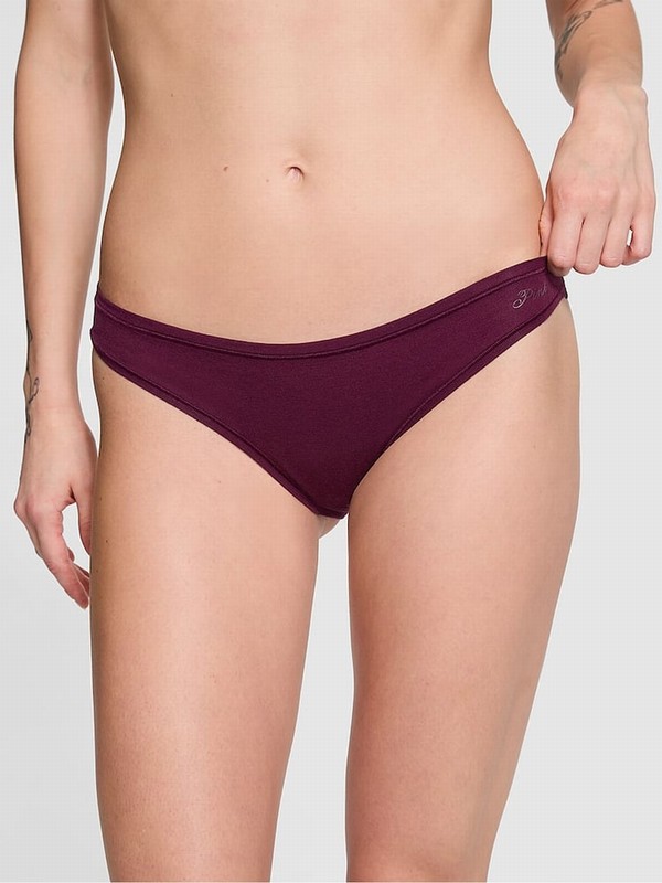 Purple / Rose Victoria Secret Bikini Cotton Underwear | LMRBE7039