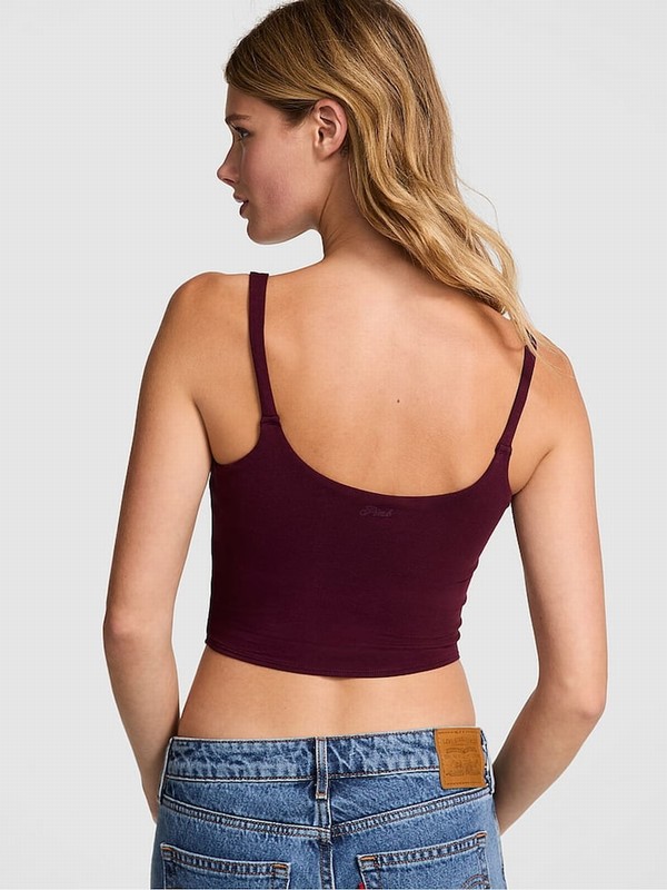 Purple / Rose Victoria Secret Cotton Cami Top Tops | FIRCA5804