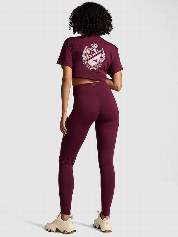 Purple / Rose Victoria Secret Cotton Leggings | LXWZP6152