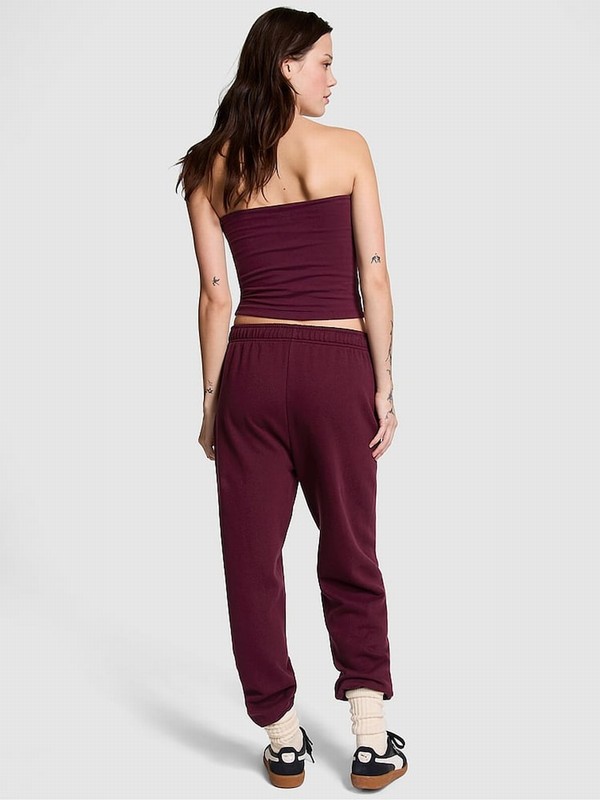 Purple / Rose Victoria Secret Cuffed Fleece Joggers | JKLYM9072